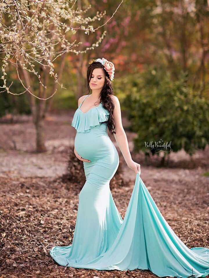Designarche Blue Maternity Dress main image 0