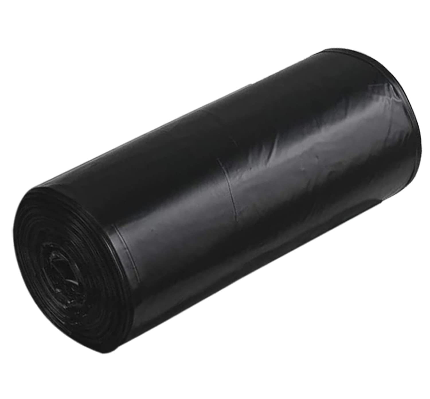 BUNSAK Garbage Bags- 48X54 Cm (6 Rolls, 180 Bags, Medium, Black, Plastic, 1 Count)