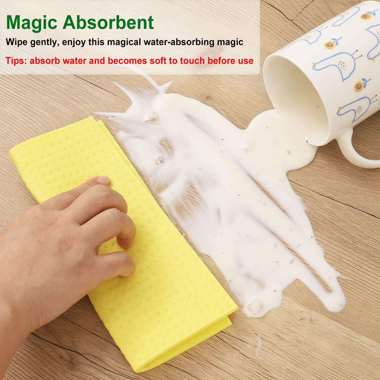 Bunsak Sponge Wipe Resusable Kitchen Cleaning Foam