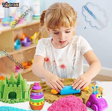 Kids Activity Toy Soft Sand Clay - Blue, Clay