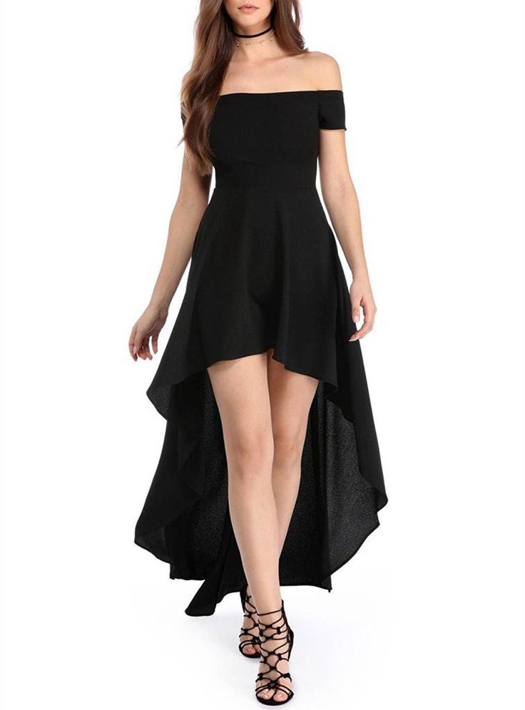 Designarche Little Black assymetrical Dress