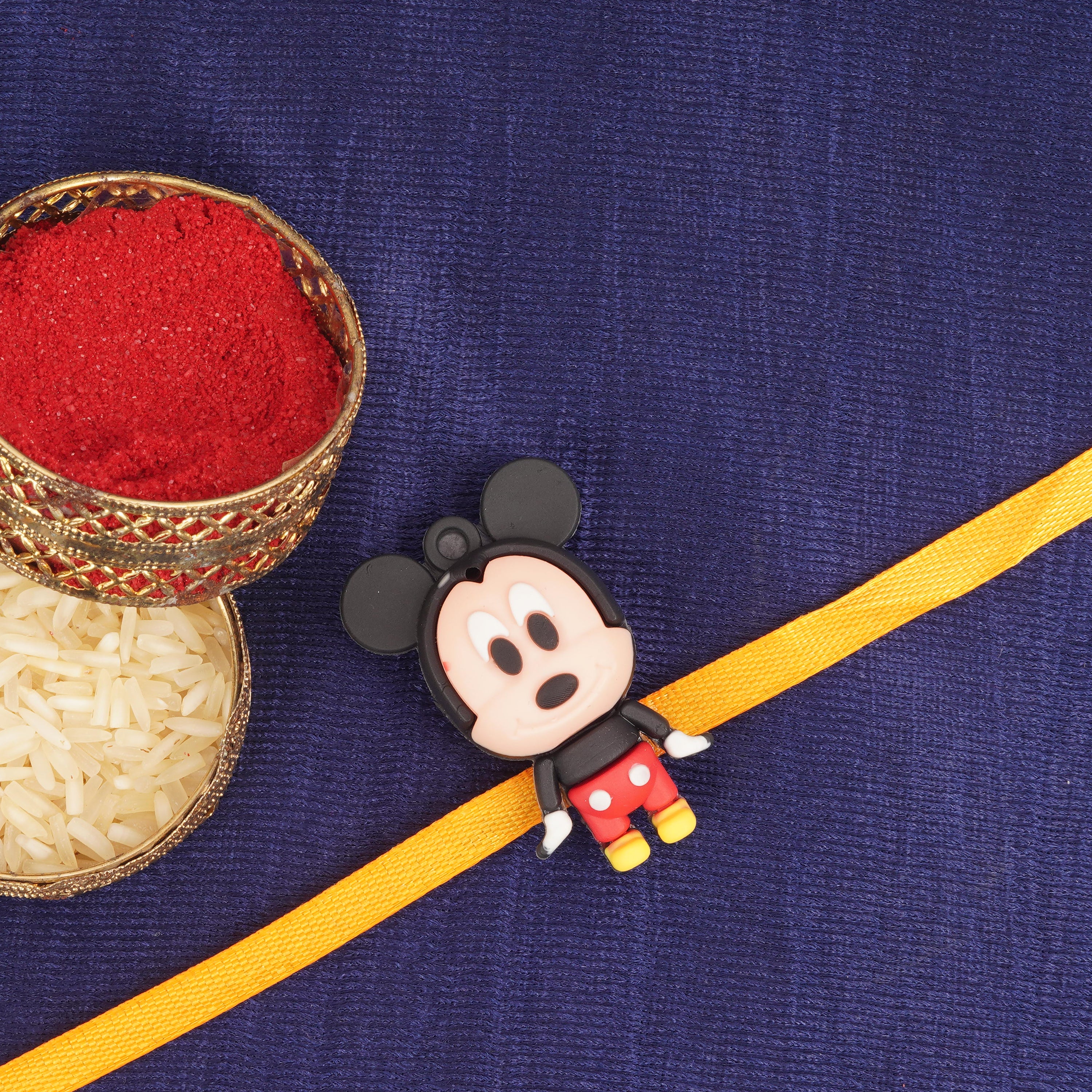Mickey Mouse auspicious Rakhi for Brother