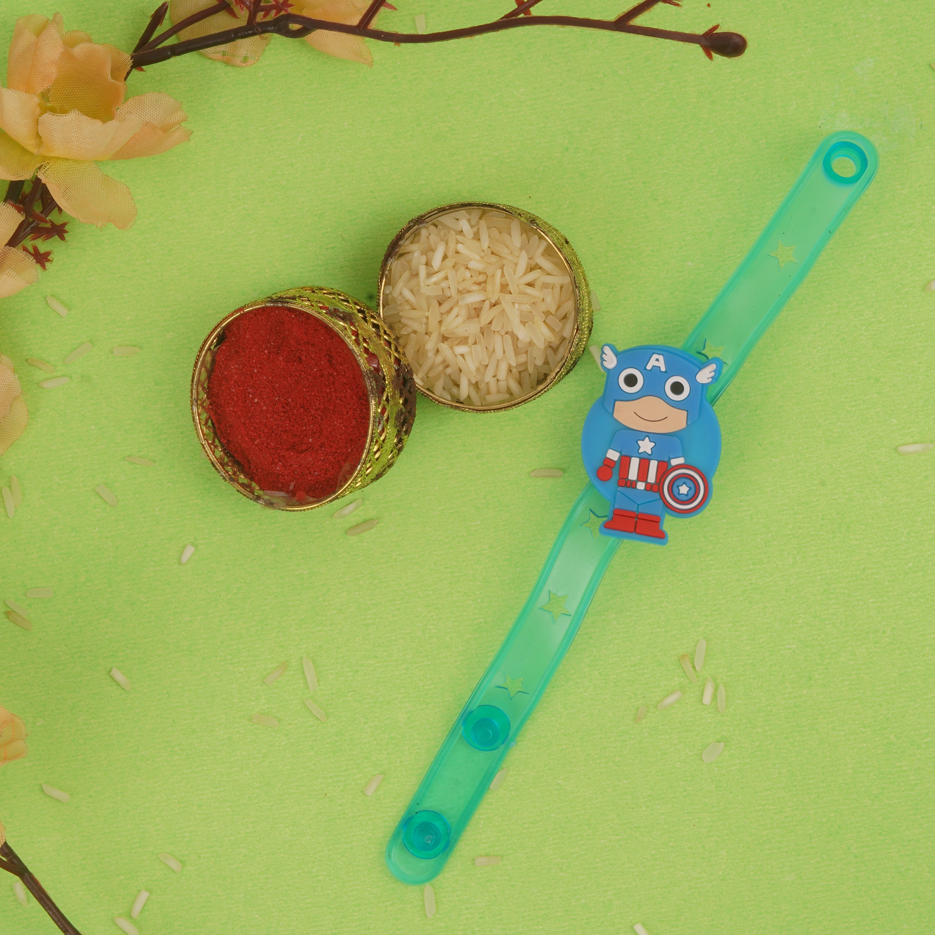Designarche Kids Rakhi for brother with Roli and Chawal