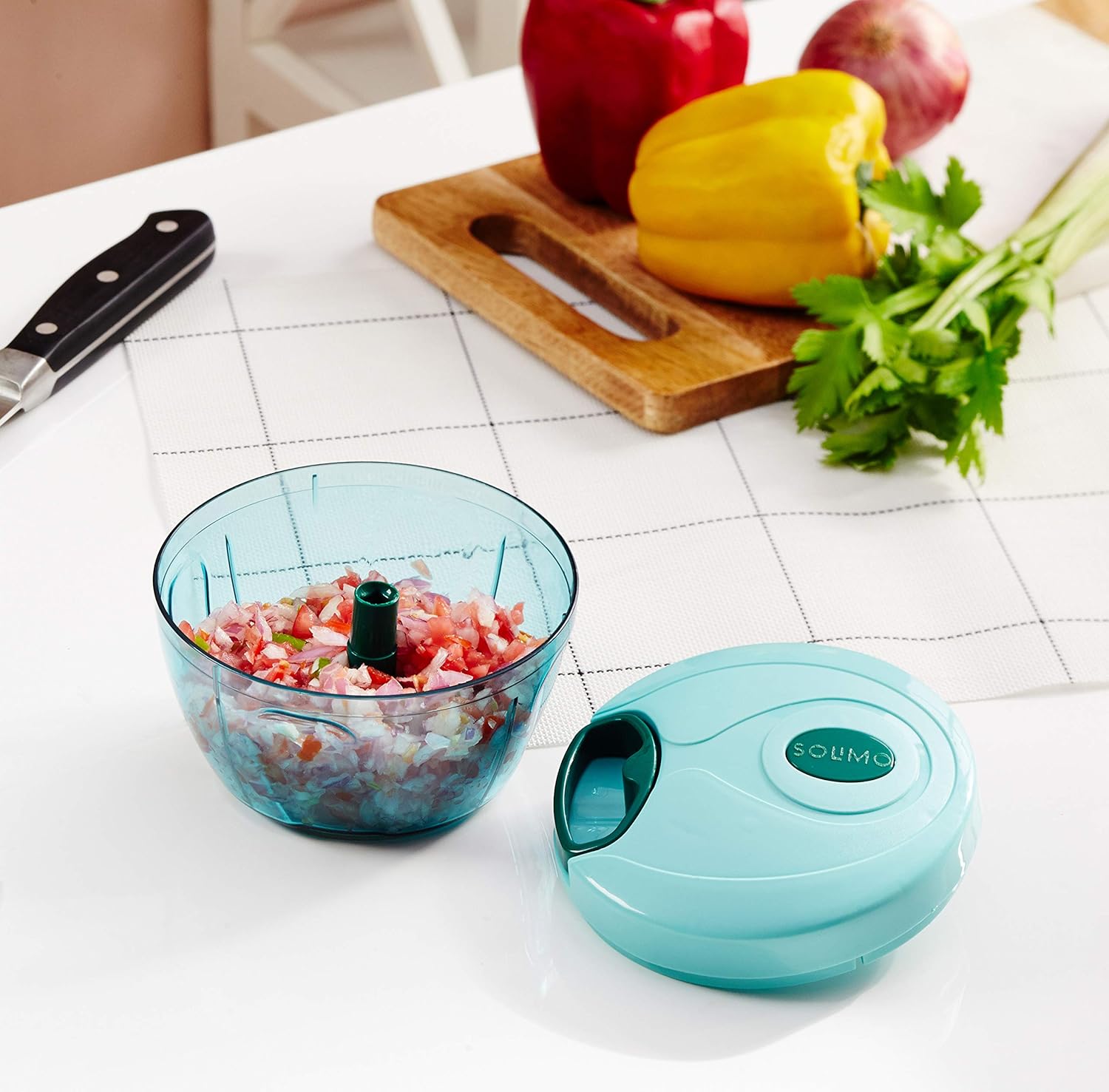 Designarche Plastic Compact Vegetable Chopper (350 ml)