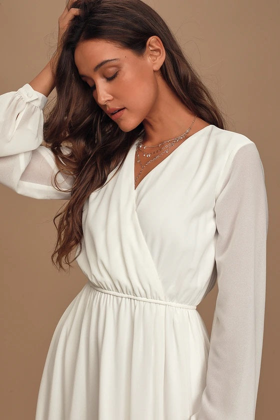 wondrous water lilies white maxi dress Wondrous Water Lilies White Maxi Dress – designarche