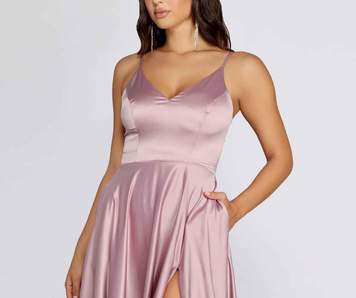 JULIET FORMAL HIGH SLIT DRESS designarche JULIET FORMAL HIGH SLIT DRESS designarche