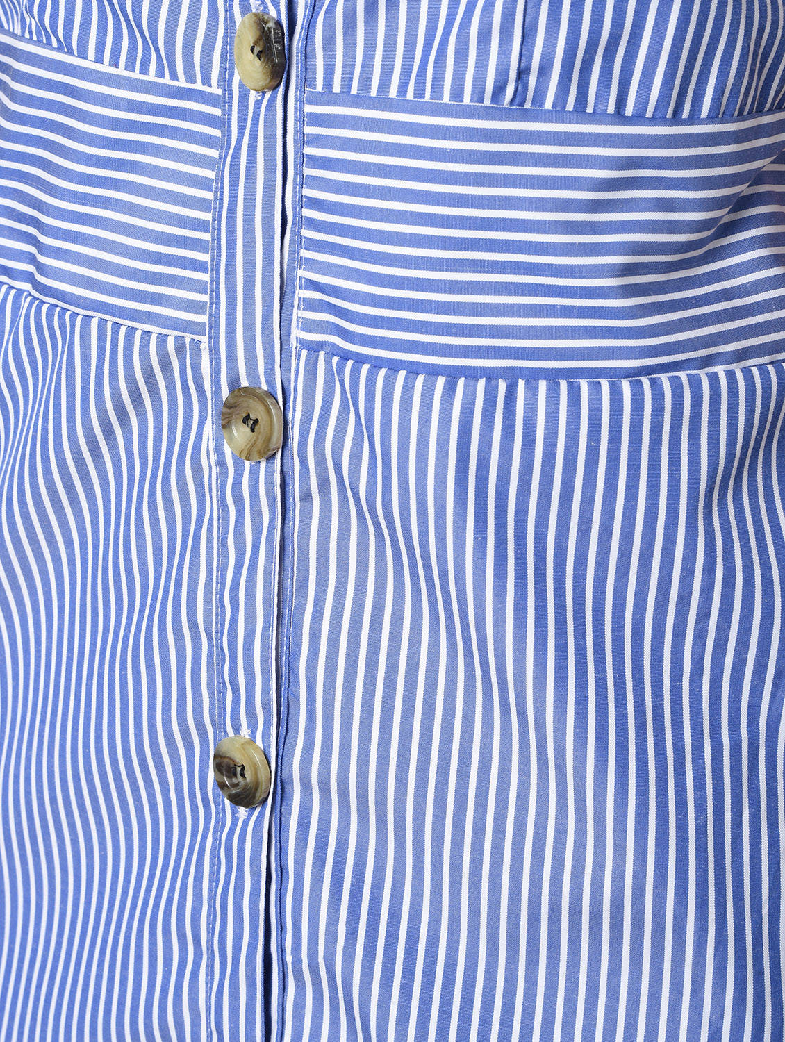 Button up striped A-line dress