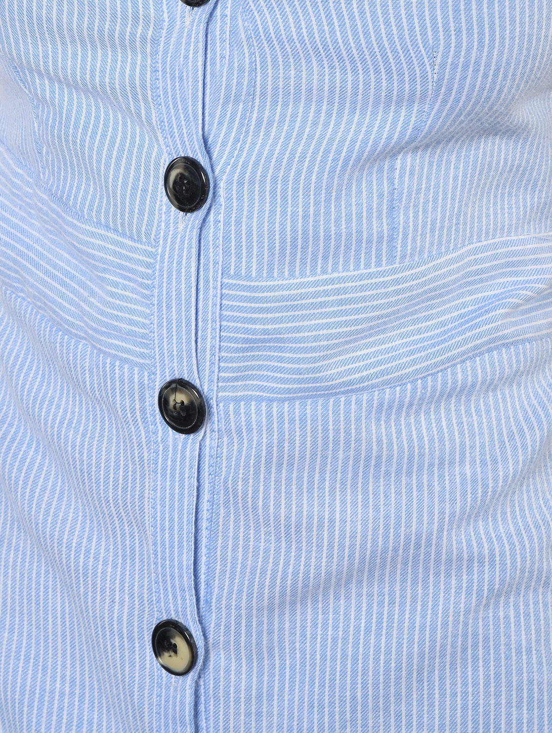 Button up striped A-line dress