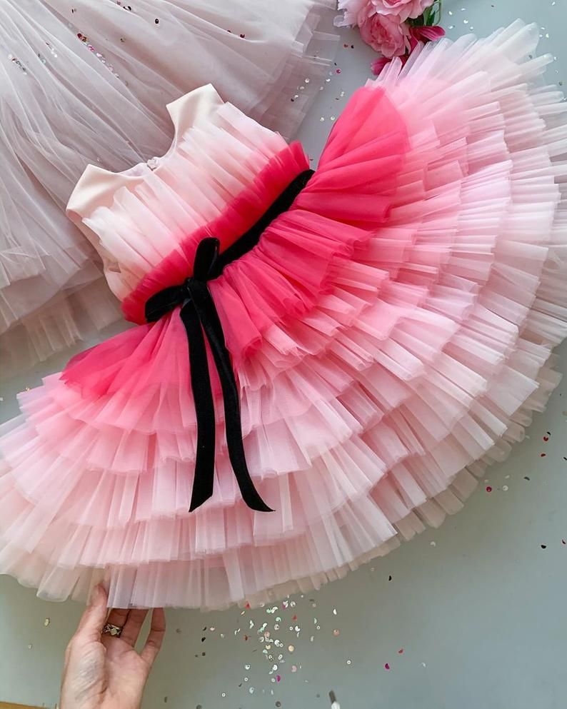 Gradient Pink Barbie Dress