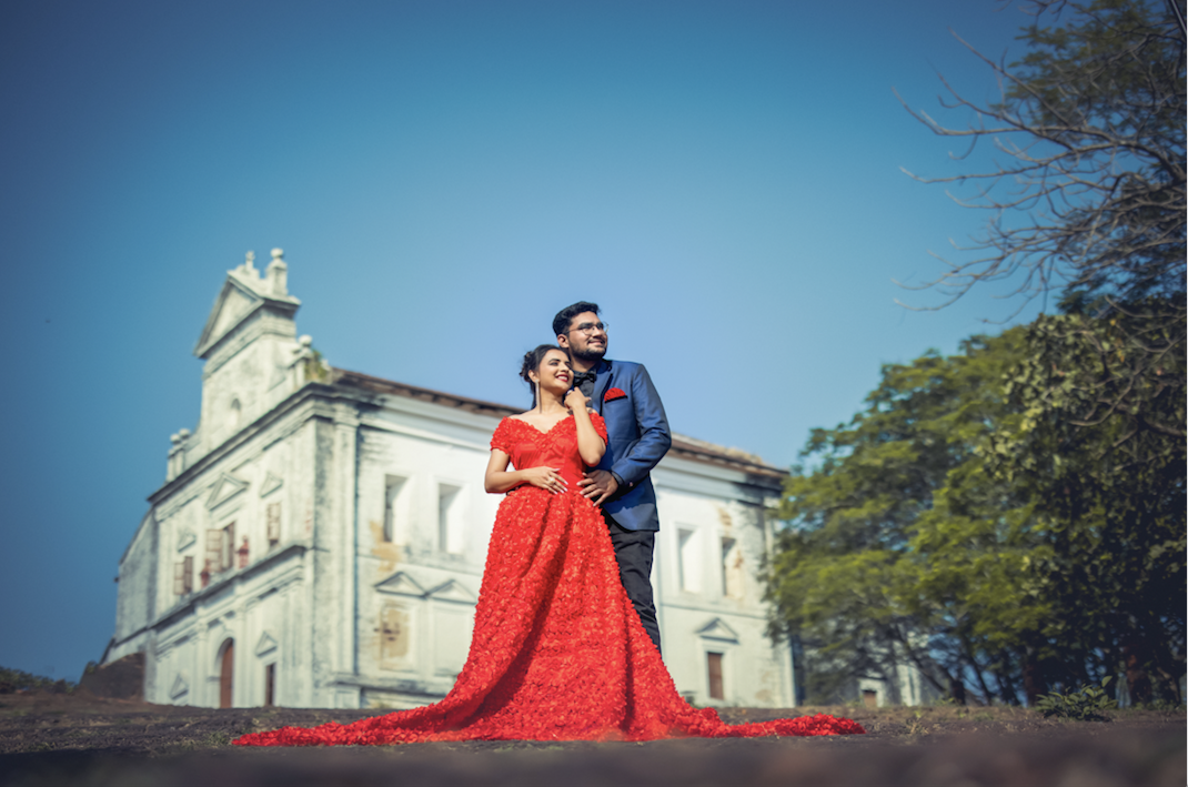 Malai Silk Red Pre Wedding Western Tail Gown, Size: Free Size at Rs 2000 in  Surat