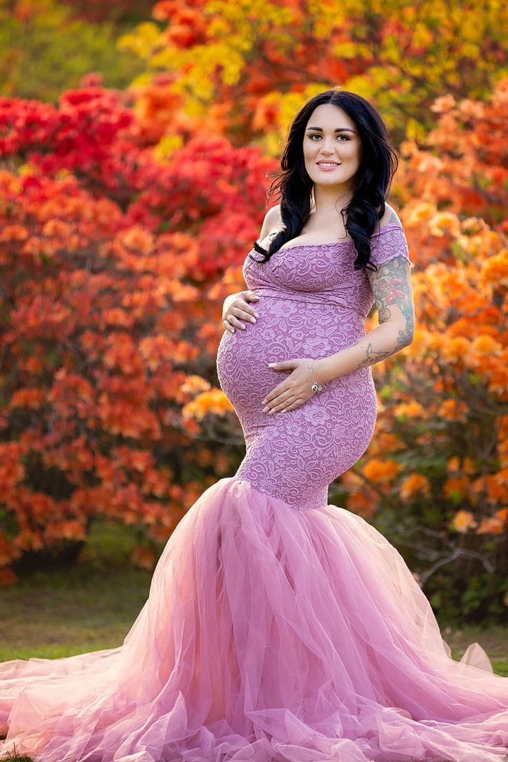 Rent a of Pink Maternity Wear Long Gown