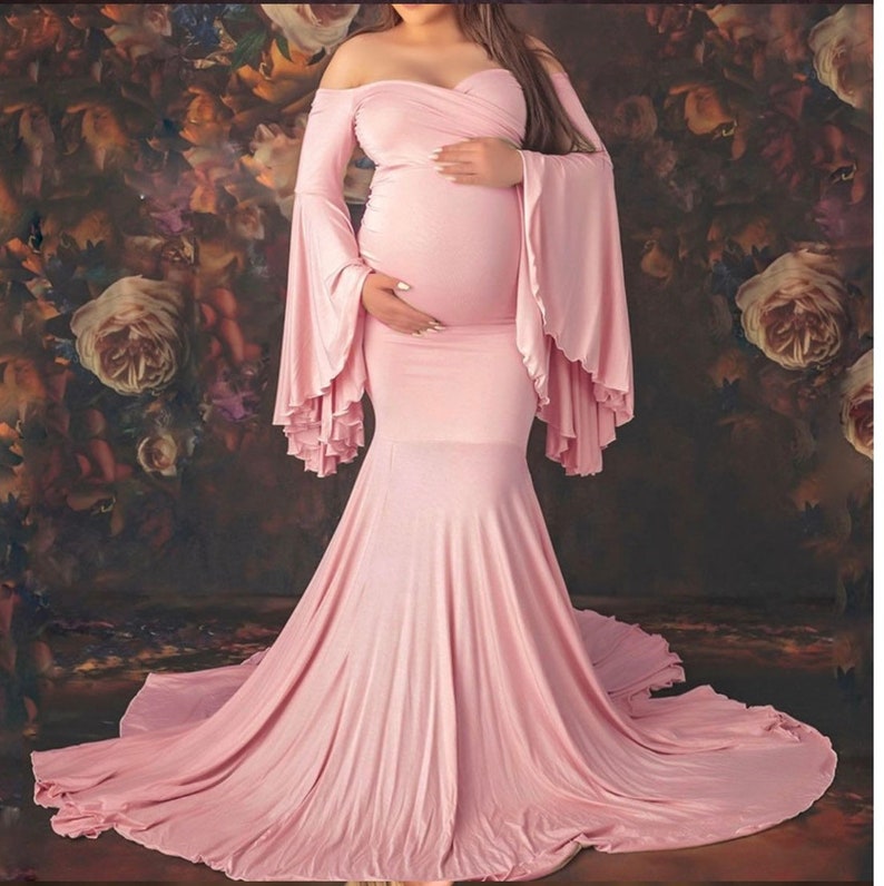 Baby Pink Maternity Gown