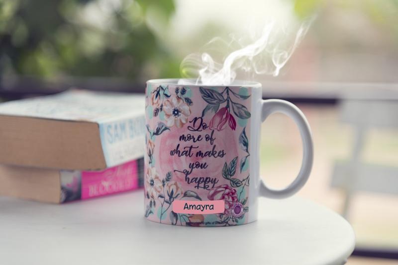 PERSONALISED COFFEE MUG DO MORE OF WHAT MAKES YOU HAPPY